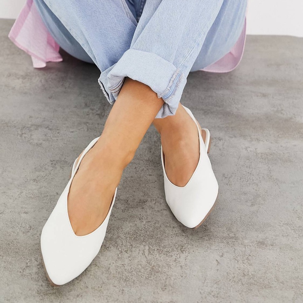 TRADE: London Rebel white flats